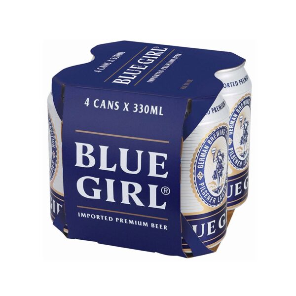 Blue Girl Beer Can 4-Pack 330ML